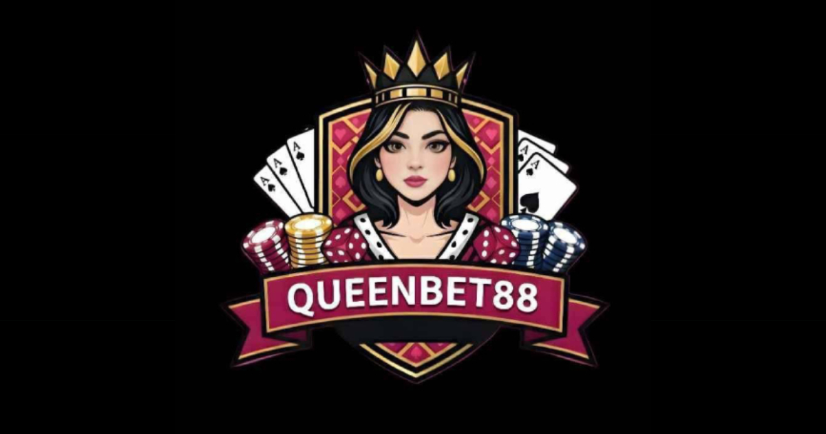 Main promotional banner of QueenBet88 showing GCash Entertainment Hub with Join Now button